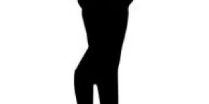 Grafische Silhouette als Bewegungsmotiv